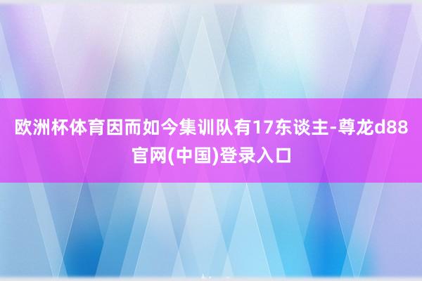 欧洲杯体育因而如今集训队有17东谈主-尊龙d88官网(中国)登录入口
