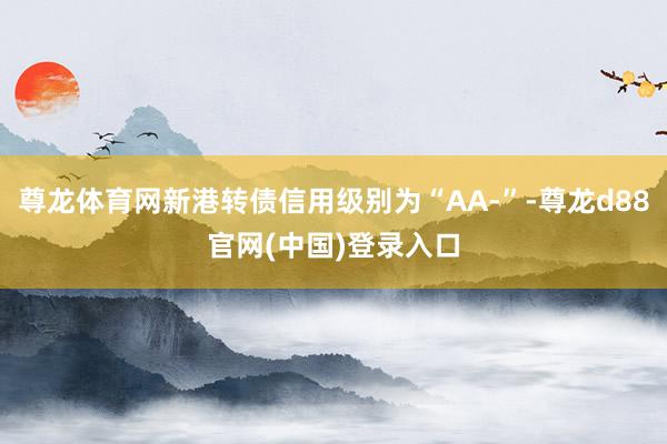 尊龙体育网新港转债信用级别为“AA-”-尊龙d88官网(中国)登录入口