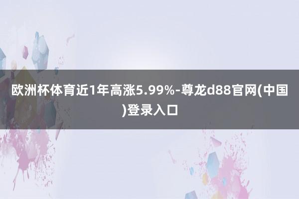 欧洲杯体育近1年高涨5.99%-尊龙d88官网(中国)登录入口