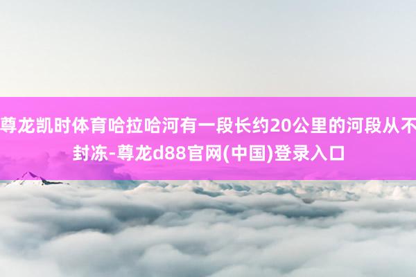 尊龙凯时体育哈拉哈河有一段长约20公里的河段从不封冻-尊龙d88官网(中国)登录入口