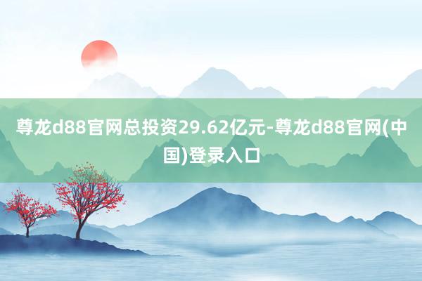 尊龙d88官网总投资29.62亿元-尊龙d88官网(中国)登录入口