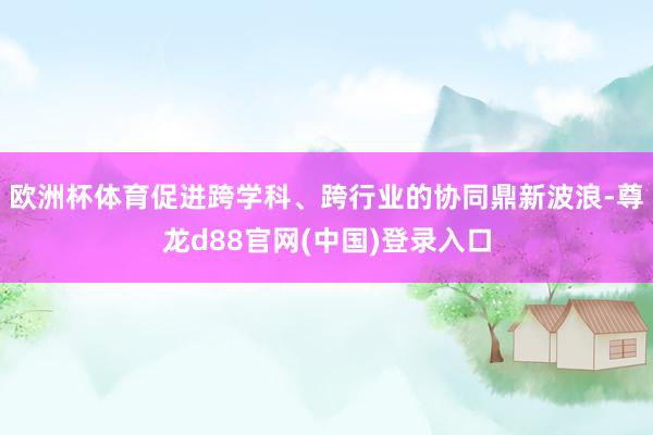 欧洲杯体育促进跨学科、跨行业的协同鼎新波浪-尊龙d88官网(中国)登录入口