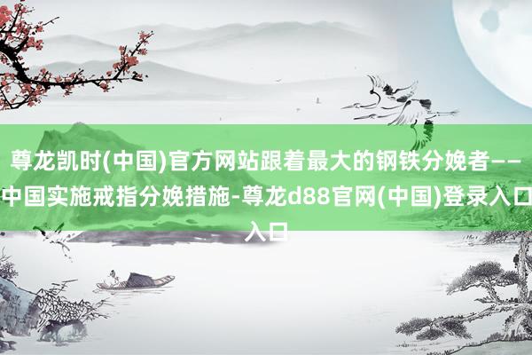 尊龙凯时(中国)官方网站跟着最大的钢铁分娩者——中国实施戒指分娩措施-尊龙d88官网(中国)登录入口