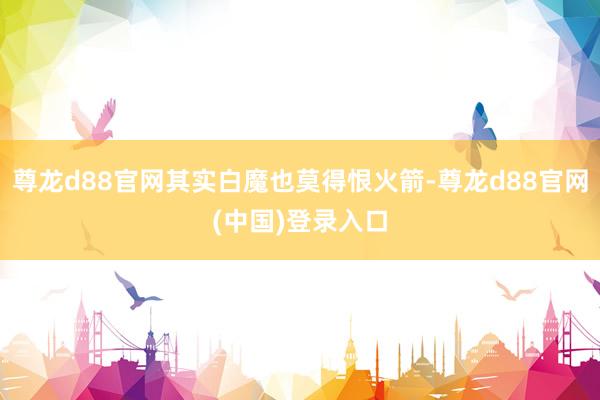 尊龙d88官网其实白魔也莫得恨火箭-尊龙d88官网(中国)登录入口