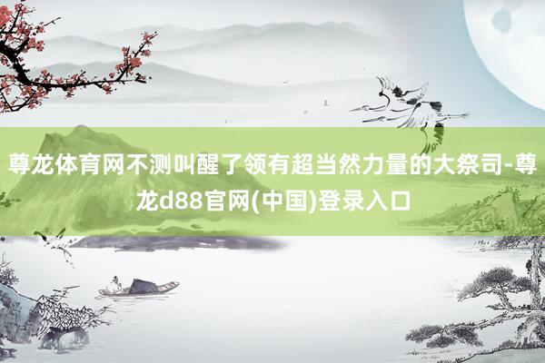尊龙体育网不测叫醒了领有超当然力量的大祭司-尊龙d88官网(中国)登录入口